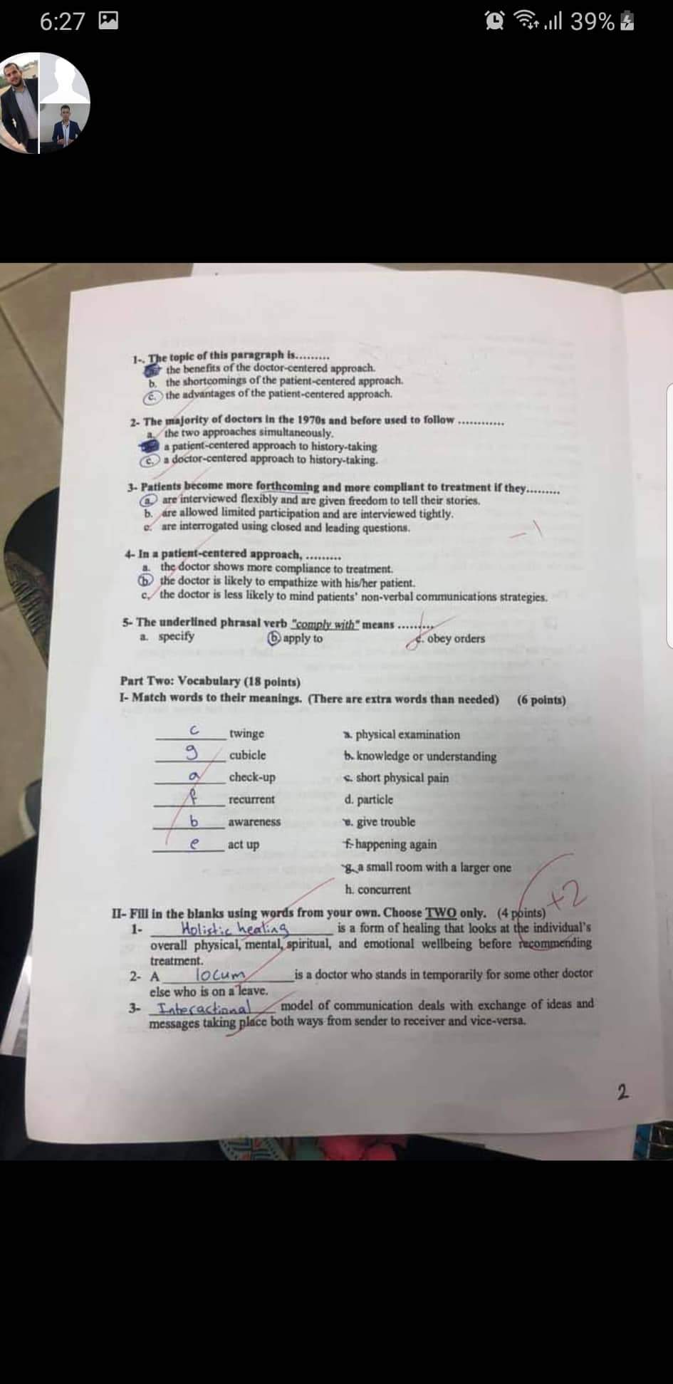 First exam . Summer 2019 - received_686073665174563.jpg